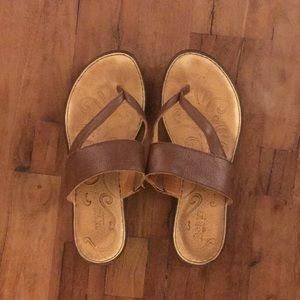 Born — Brown Leather Sandals